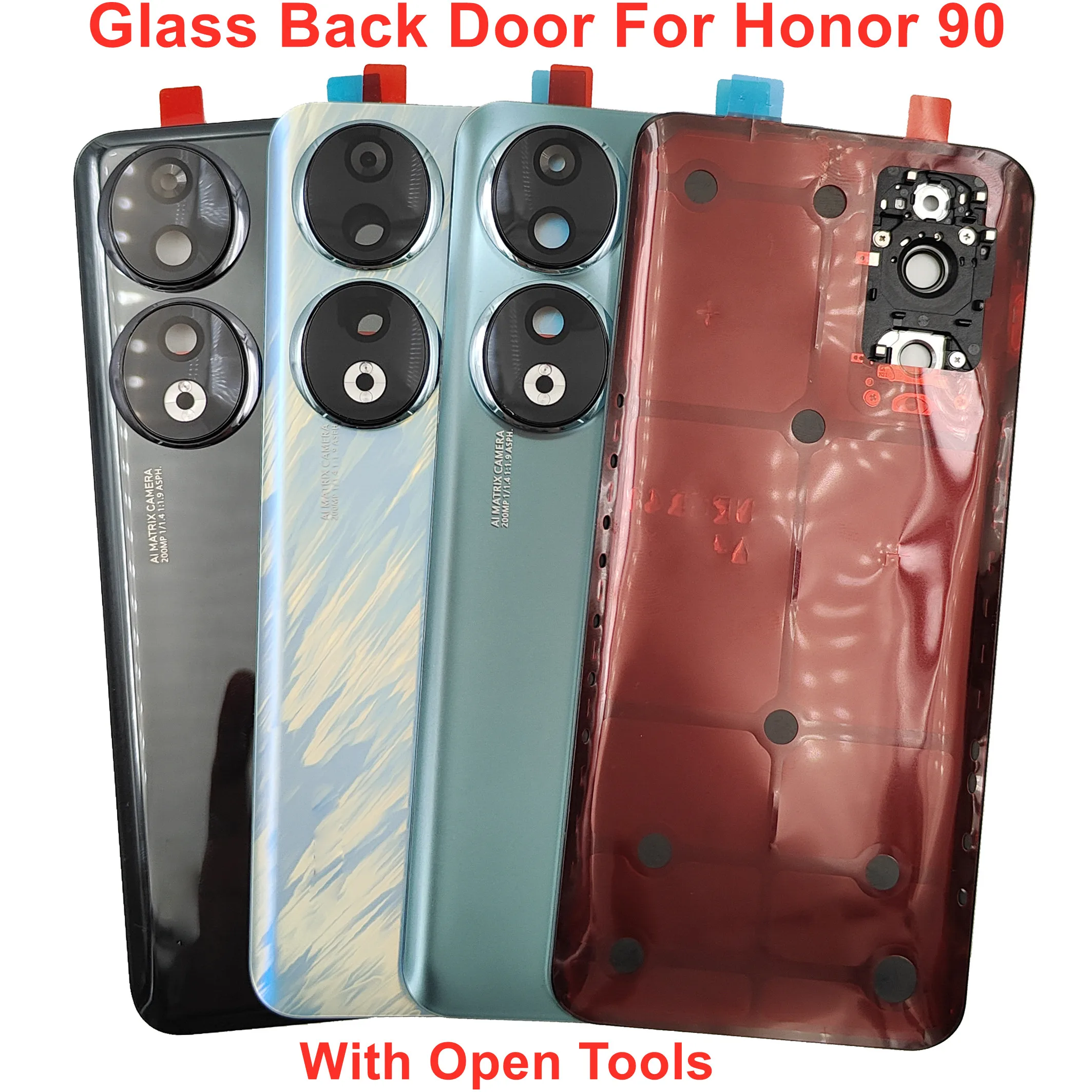 Задняя стеклянная дверь для Huawei Honor 90, стеклянная крышка батарейного отсека Honor90, задняя крышка корпуса + объектив камеры + оригинальный клей
Задняя стеклянная дверь для Huawei Honor 90, стеклянная крышка батарейного отсека Honor90, задняя крышка корпуса + объектив камеры + оригинальный клей