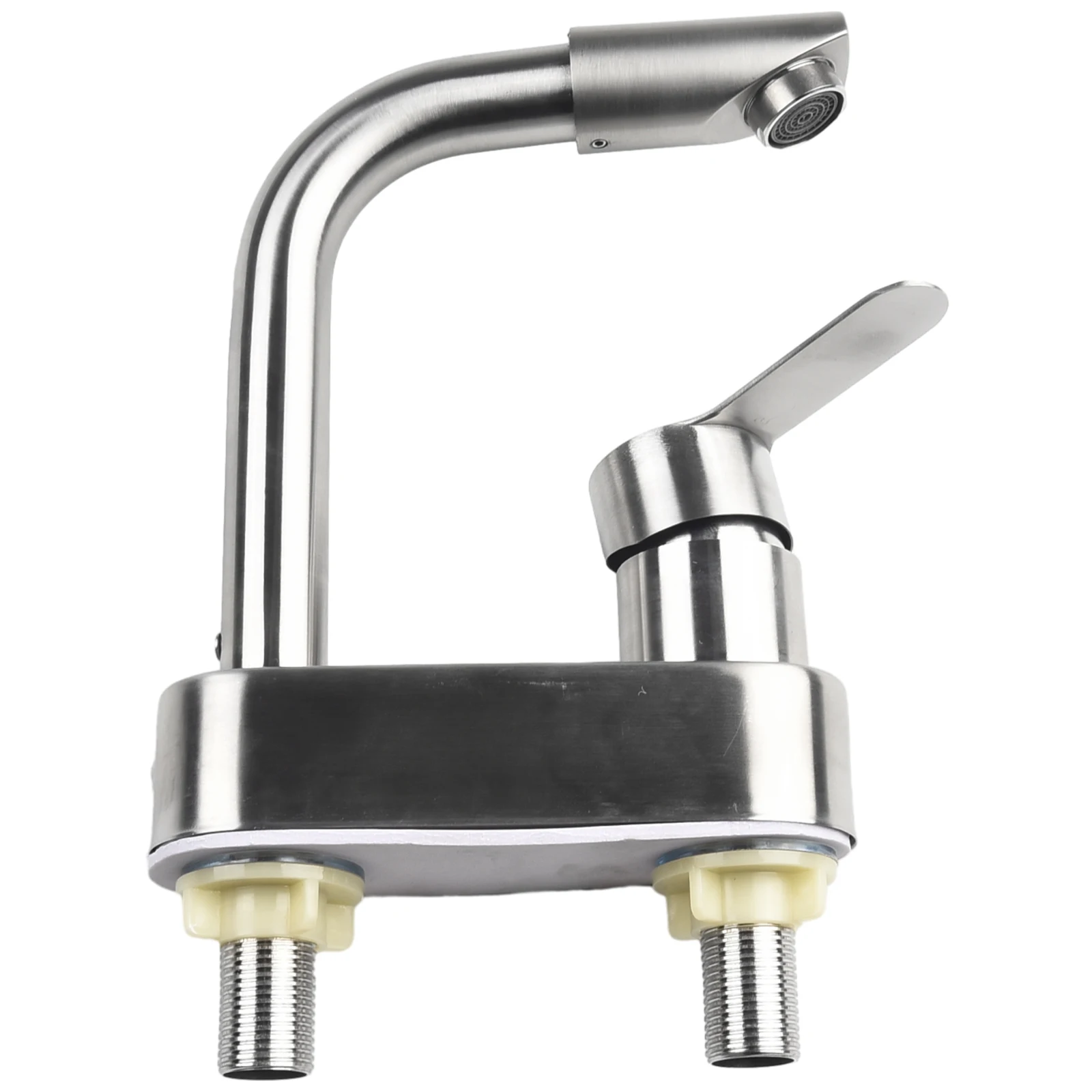 

Bathroom Basin Faucet Stainless Steel Hot Cold Wash Mixer Crane Tap Rotation Sink Faucets Double Hole Bathroom Tap