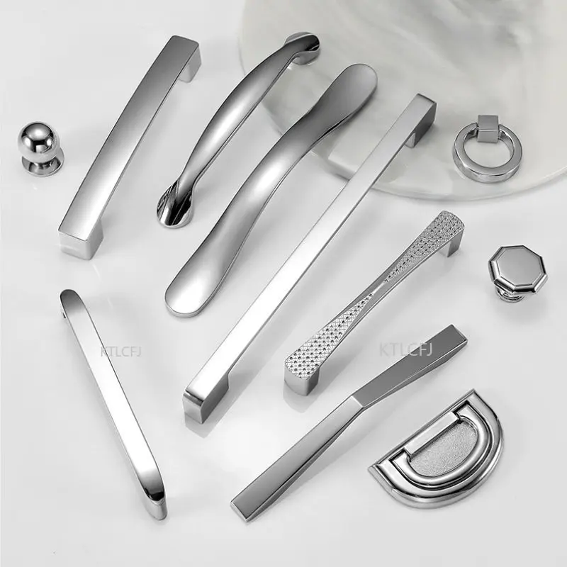 

Drawer Knobs Handles Wardrobe Pulls Furniture Handle Zinc Alloy Modern Cabinet Handles Kitchen Cupboard Door Pulls