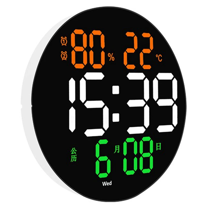10 Inch Digital LED Wall Clock Date With Alarms And Temperature Thermometer For Home Living Room Decoration 
10 Inch Digital LED Wall Clock Date With Alarms And Temperature Thermometer For Home Living Room Decoration