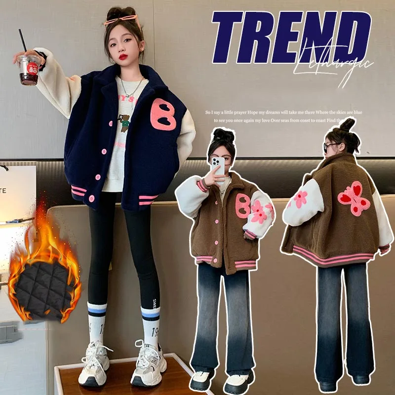 Korean Winter School Girl Thicken Plus Velvet Outwear Teenager Girl Contrast High Collar Windproof Warm Jacket Child Girl Coats
Korean Winter School Girl Thicken Plus Velvet Outwear Teenager Girl Contrast High Collar Windproof Warm Jacket Child Girl Coats