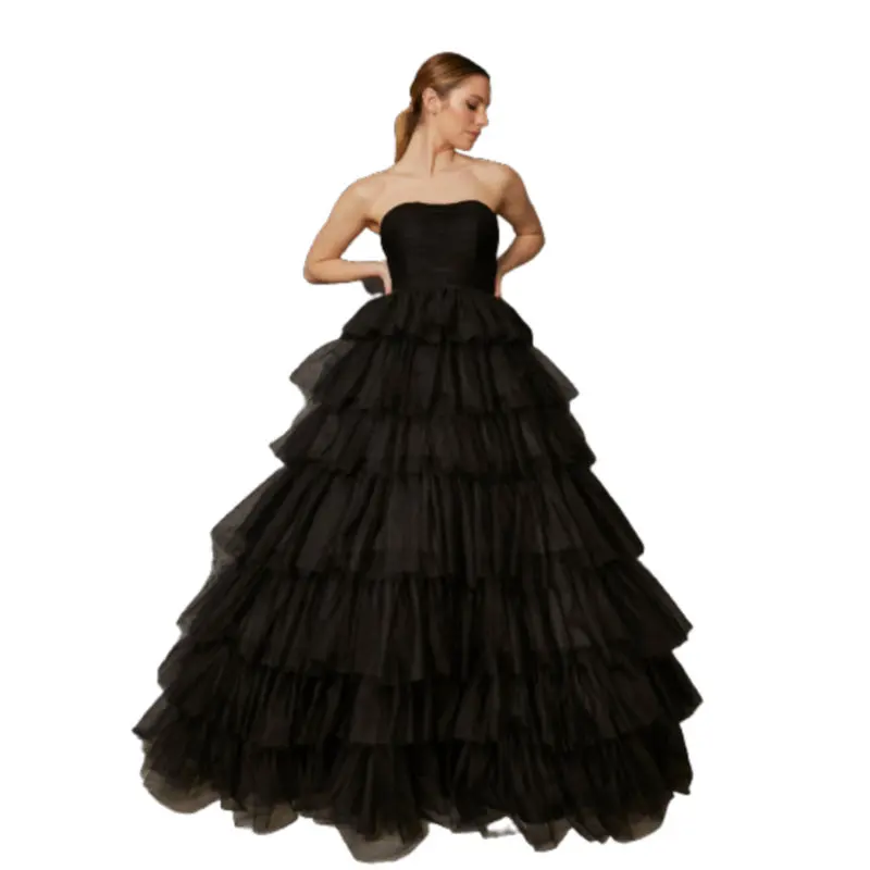 

2024 New Organza Tiered Evening Gown SH-039