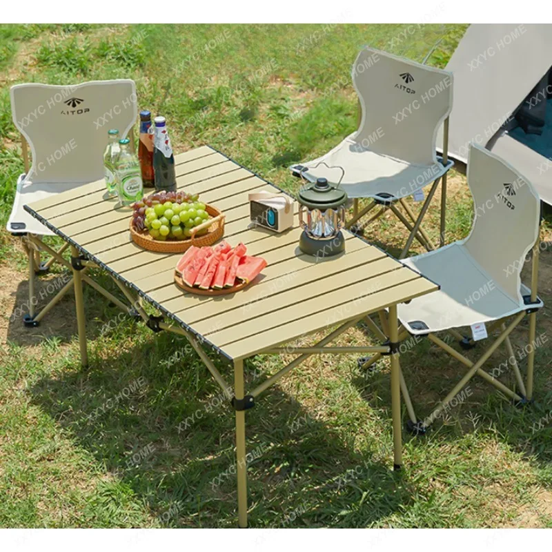 Portable Egg Roll Table Picnic Table and Chair Combination Stall Camping Full Set Instrument Supplies
Portable Egg Roll Table Picnic Table and Chair Combination Stall Camping Full Set Instrument Supplies