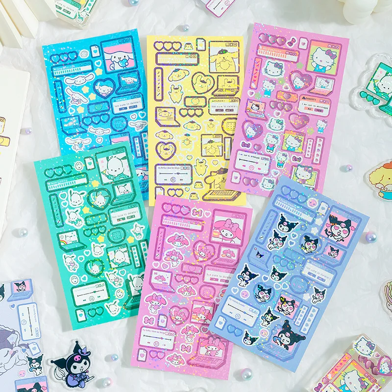 Various Styles of Japanese-Style Sanrio Cartoon Cute Collection Series Laser Dazzling Hand Account Stickers Decorative Paper
Various Styles of Japanese-Style Sanrio Cartoon Cute Collection Series Laser Dazzling Hand Account Stickers Decorative Paper