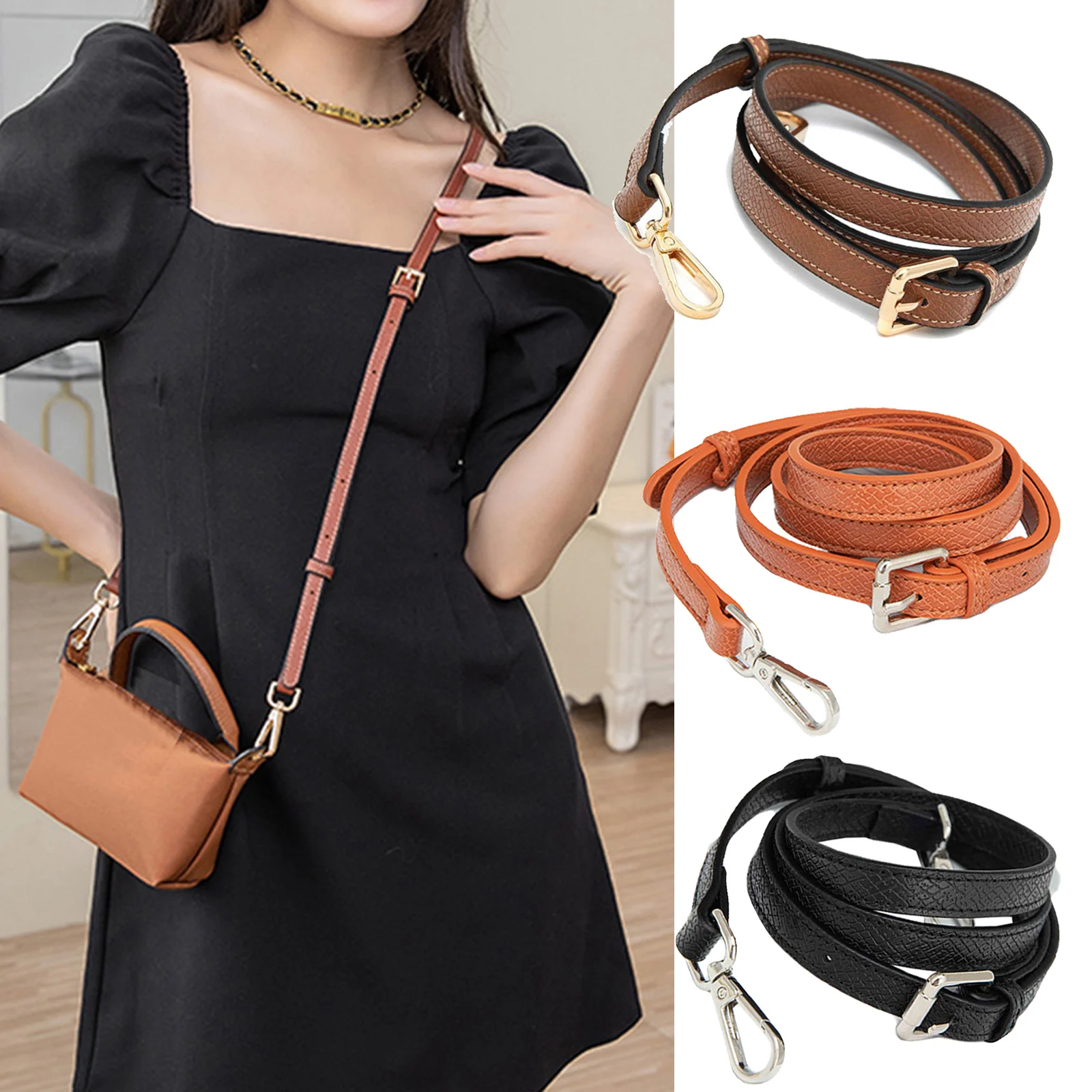 NEW Solid Color Long Adjustable PU Leather Bag Strap 1.4cm Wide Bag Shoulder Strap for Bags Replacement Crossbody Bag Strap
NEW Solid Color Long Adjustable PU Leather Bag Strap 1.4cm Wide Bag Shoulder Strap for Bags Replacement Crossbody Bag Strap