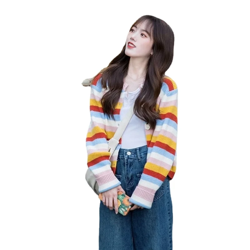 Thin Knitted Cardigan Sweater Coat Women's Dopamine Autumn New Style Temperament Top
Thin Knitted Cardigan Sweater Coat Women's Dopamine Autumn New Style Temperament Top