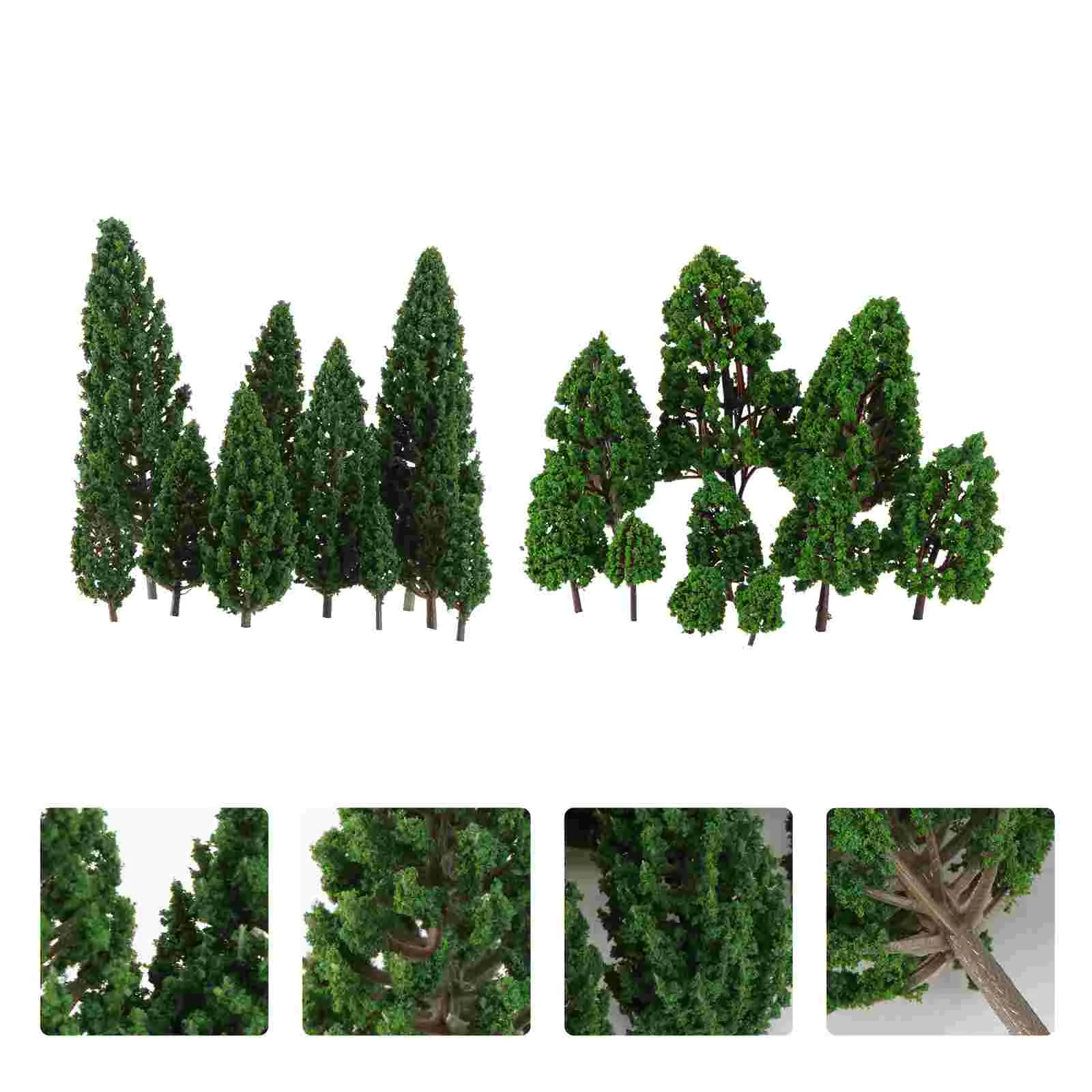 

Nolitoy Desk Decor Mini Plastic Trees 22Pcs Mini Model Trees 1 50 Scale Architectural Trees Diy Landscape Railroad Scenery