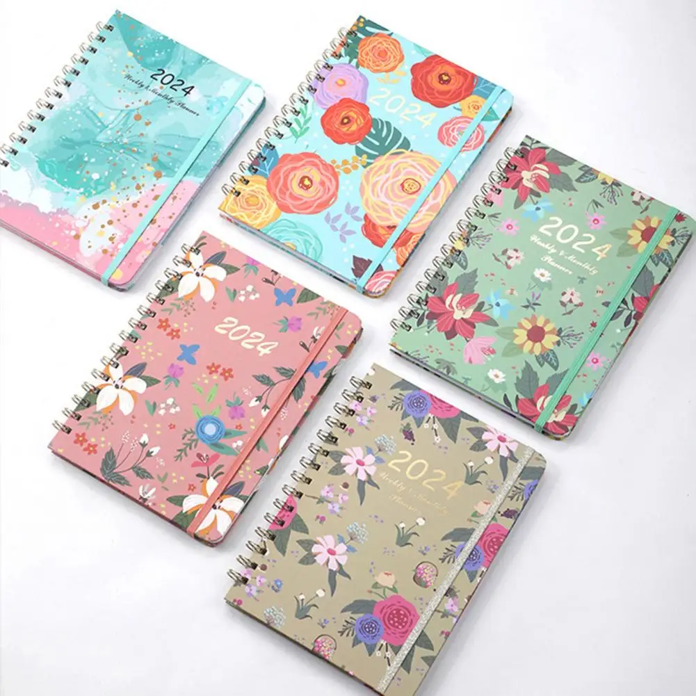 Orderly Manner Planner Floral Print 2024 Monthly Planner Exquisite Coil Design Schedule Book for Home Office Stay Organized
Orderly Manner Planner Floral Print 2024 Monthly Planner Exquisite Coil Design Schedule Book for Home Office Stay Organized