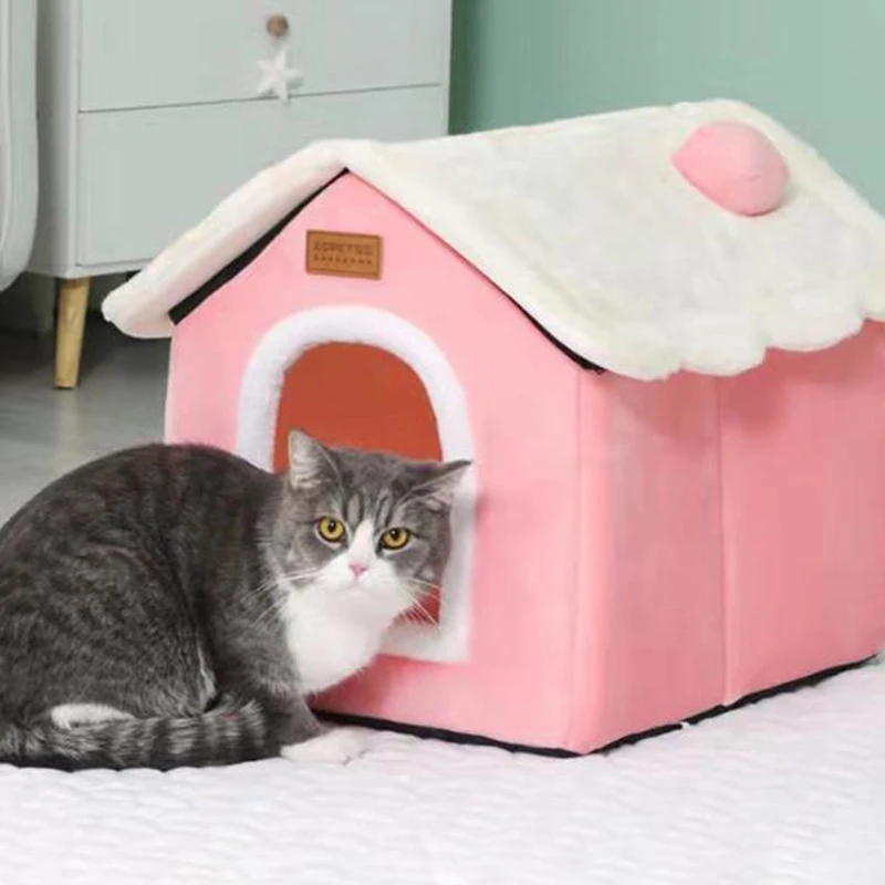 Милый полностью закрытый дом для кошек, теплый зимний дом для домашних животных, сверхмягкая моющаяся спальная кровать для щенков, кошек, товары для дома
Милый полностью закрытый дом для кошек, теплый зимний дом для домашних животных, сверхмягкая моющаяся спальная кровать для щенков, кошек, товары для дома