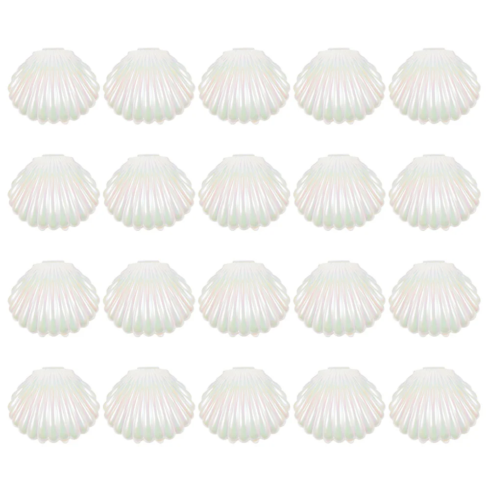 

20Pcs Sea Shells Candy Boxes Seashell Party Favor Containers Jewelry Storage Holders