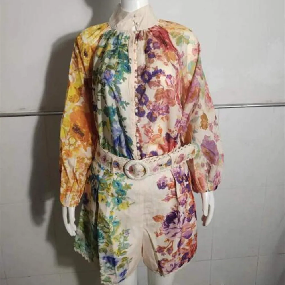 Spring Summer Fall Runway 2 Piece Womens Sets Retro Vintage Print Collar Long Sleeve Top Shirt Blouse Shorts Suits Outfits
Spring Summer Fall Runway 2 Piece Womens Sets Retro Vintage Print Collar Long Sleeve Top Shirt Blouse Shorts Suits Outfits