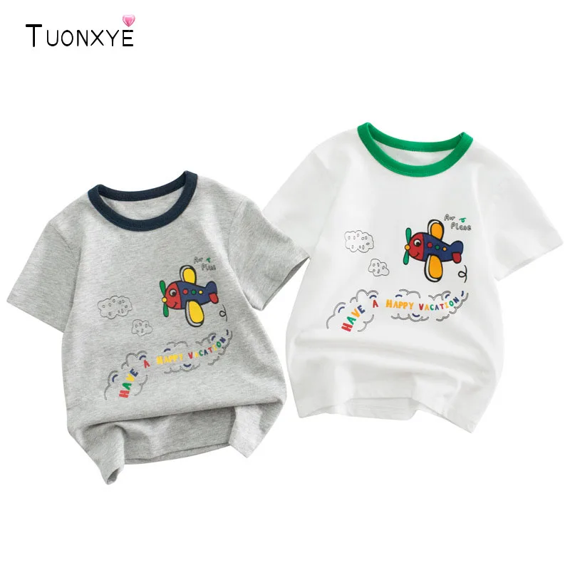 TUONXYE Fashion Boys Cartoon Airplane Short Sleeve T-shirt Cotton Knitting Soft Casual Breathable Baby Children's Top Clothes
TUONXYE Fashion Boys Cartoon Airplane Short Sleeve T-shirt Cotton Knitting Soft Casual Breathable Baby Children's Top Clothes