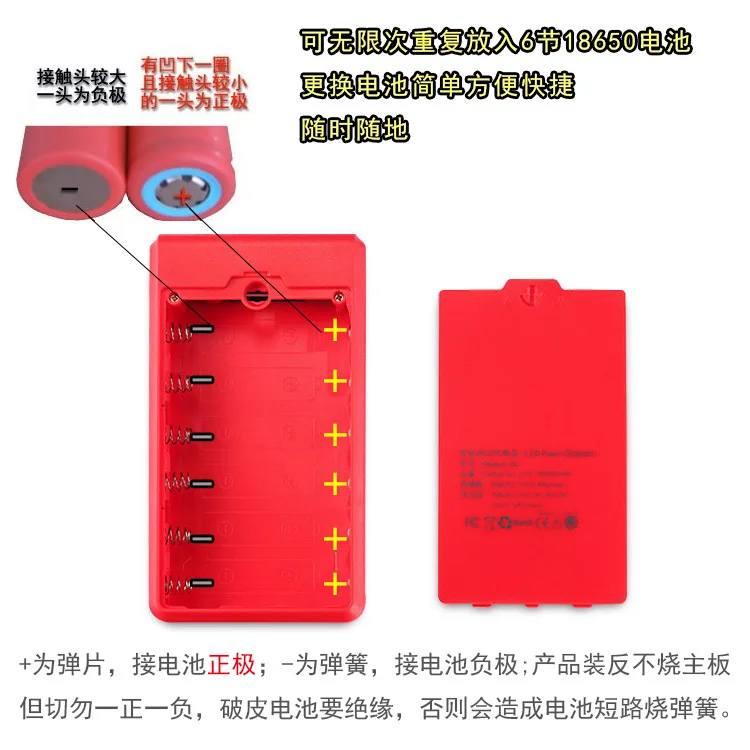 Portable DIY Power Bank Case External 6*18650 5V Battery Charge Storage Box Shell Micro USB Type C For Mobile Phones Charging Portable DIY Power Bank Case External 6*18650 5V Battery Charge Storage Box Shell Micro USB Type C For Mobile Phones Charging