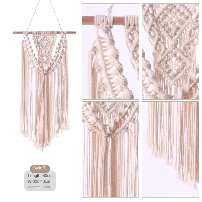 Nordic Boho Cotton Rope Long Tassel Wall Tapestry 8 S6ddc1af0b0e64169a9d24a9fa95fe0fbv