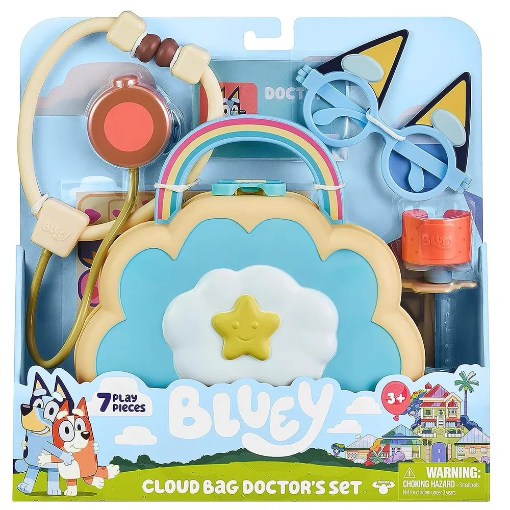 

Набор инструментов Bluey Doctor, имитация игрушек, серия Облаков, Детская игра, домашняя сцена, набор игрушек, детские головоломки, игрушки, праздничные подарки