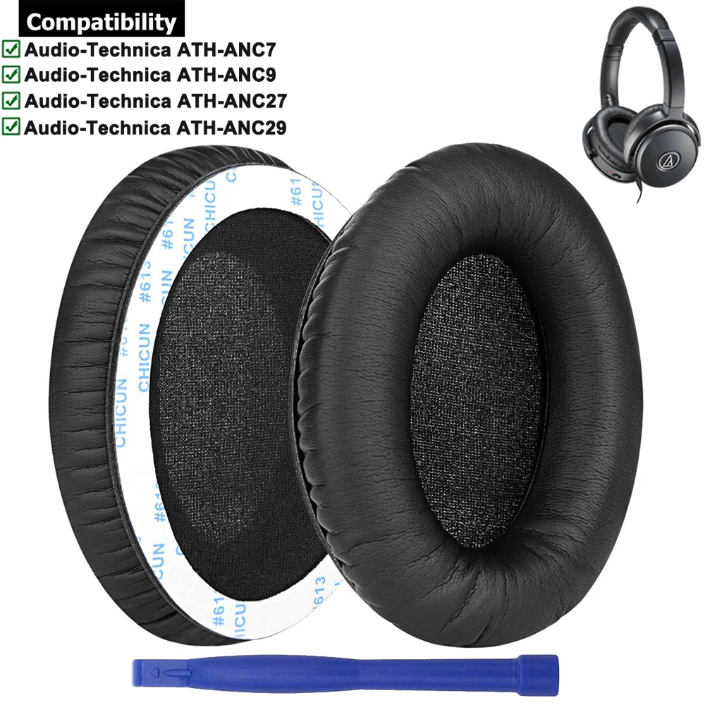 

Replacement Earpads Ear Cushion Pads For Audio-Technica ATH-ANC7 ATH-ANC7B ATH-ANC9 ATH-ANC27 ATH-ANC29 ATH-ANC70 Headphones