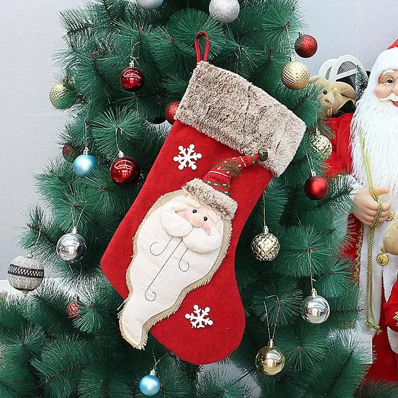 Large Christmas Stockings Christmas Tree Hanging Pendant Decoration Christmas Candy Cookies Decor Stockings Accessories
Large Christmas Stockings Christmas Tree Hanging Pendant Decoration Christmas Candy Cookies Decor Stockings Accessories