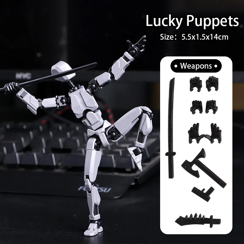 Multi-Jointed Movable Shapeshift Robot 3D Printed Mannequin Lucky 13 Character Figures Toys Parent-children Game For Kids Gifts
Multi-Jointed Movable Shapeshift Robot 3D Printed Mannequin Lucky 13 Character Figures Toys Parent-children Game For Kids Gifts