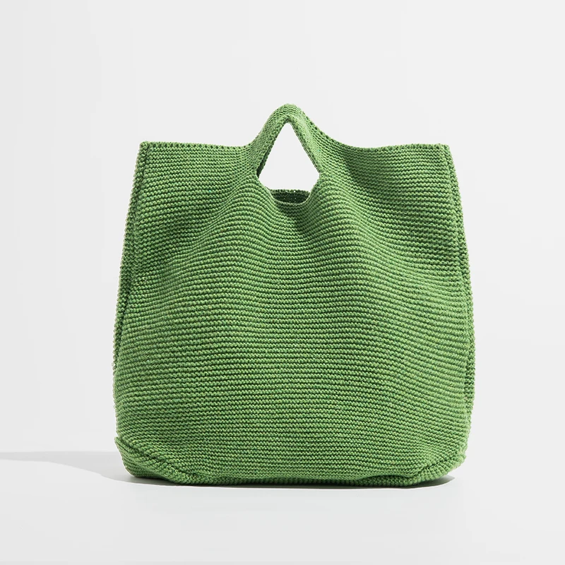 MABULA Natural Color Knitting Women Tote Bag Eco Simple Stylish Cotton Satchel Handbags Large Casual Portable Purses MABULA Natural Color Knitting Women Tote Bag Eco Simple Stylish Cotton Satchel Handbags Large Casual Portable Purses