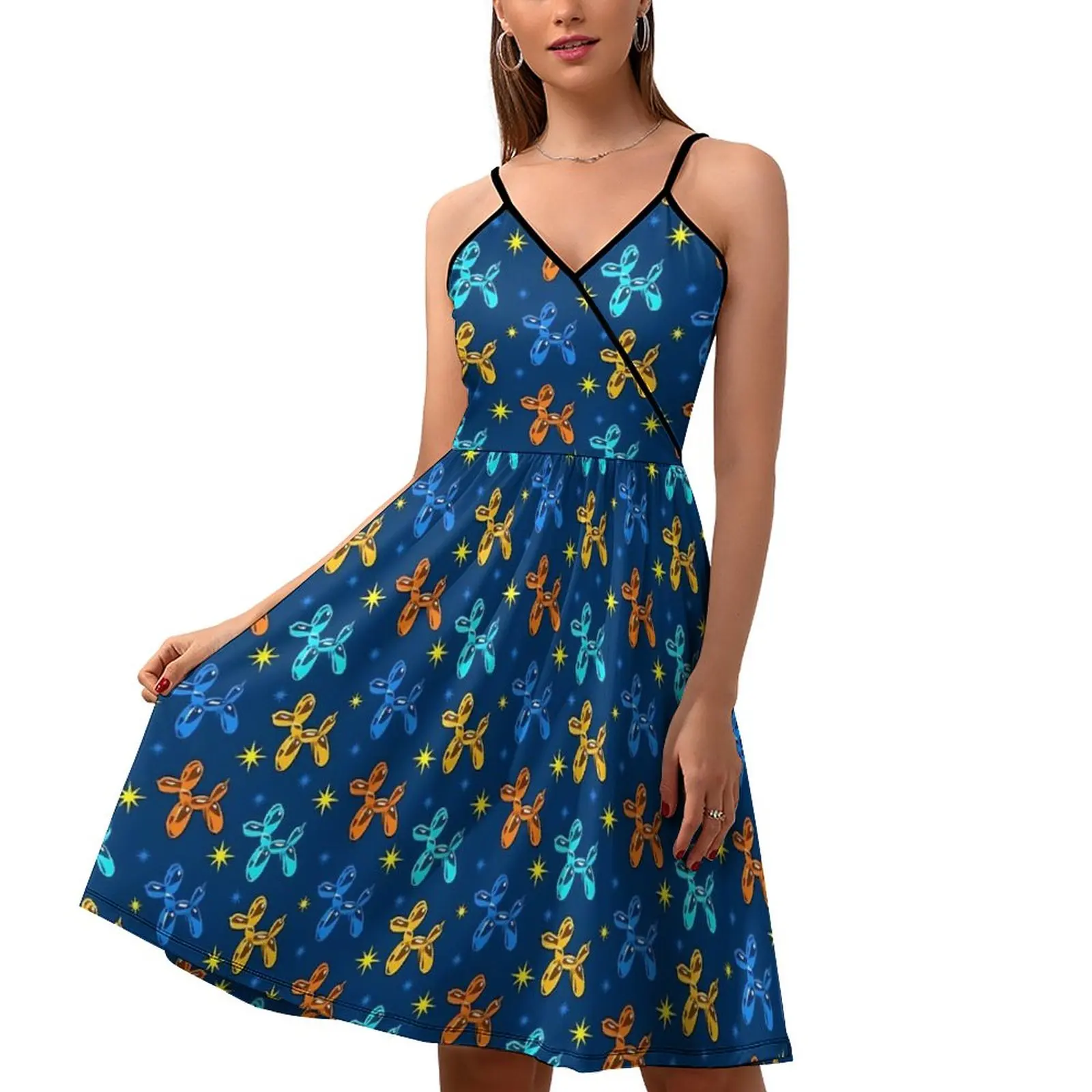The Balloon Dog Dress Female Metallic Balloons Street Fashion Custom Dresses Summer Strap Trendy Casual Dress Birthday Gift
The Balloon Dog Dress Female Metallic Balloons Street Fashion Custom Dresses Summer Strap Trendy Casual Dress Birthday Gift