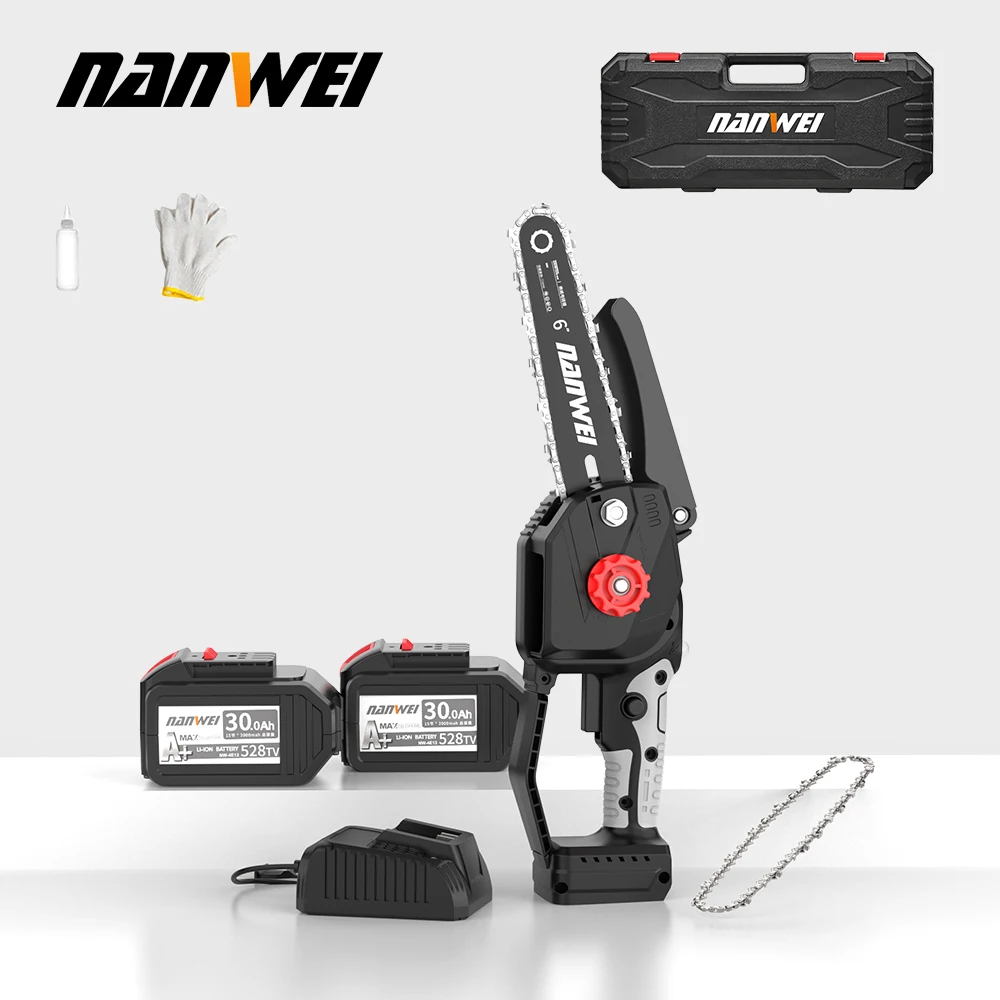 NANWEI 6/8 inch brushless chain saw Outdoor electric felling saw Small industrial handheld saw
NANWEI 6/8 inch brushless chain saw Outdoor electric felling saw Small industrial handheld saw