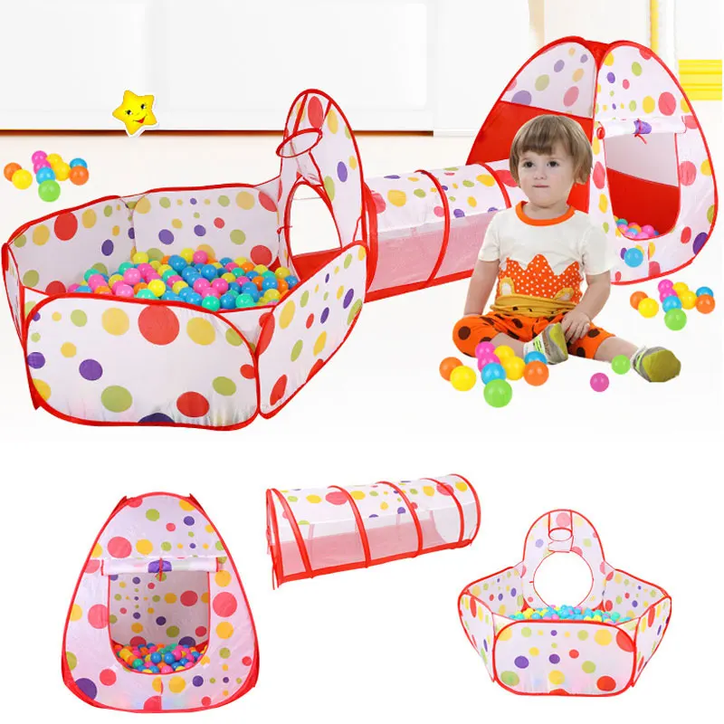 

3 In 1 Baby Ball Pit Pop Up Play Tent Playhouse Pool For Boys Girls Babies And Toddlers House Indoor Outdoor Toy Perfect Kid’s