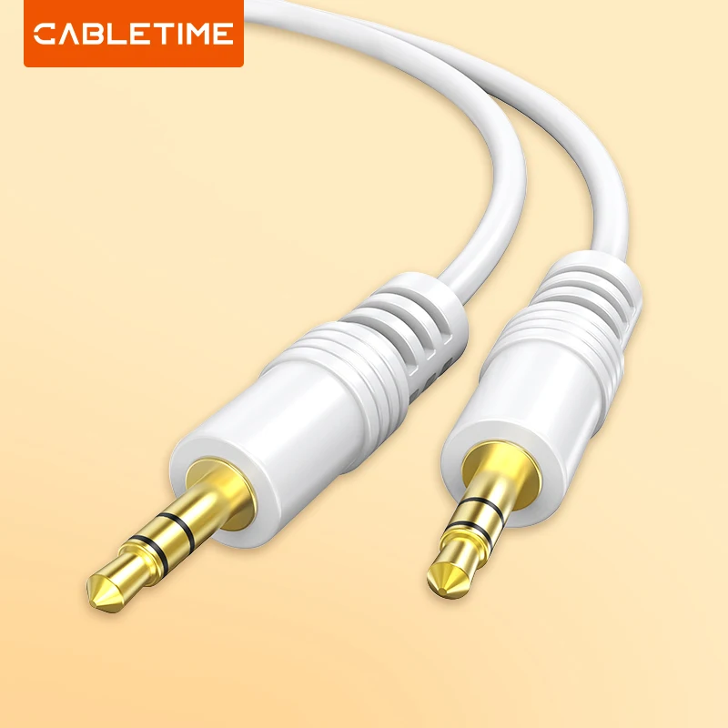 CABLETIME Aux 3.5mm Cable Male to Male Audio for Speaker Laptop Smart Phone Aux Wire Cord Headphone C402
CABLETIME Aux 3.5mm Cable Male to Male Audio for Speaker Laptop Smart Phone Aux Wire Cord Headphone C402