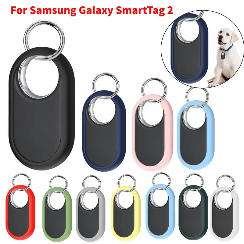 

Силиконовый чехол для Samsung-Galax SmartTag 2, чехол-брелок для защиты от потери, защитный чехол для Smart Tag