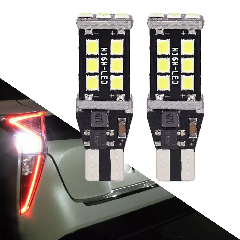 2pcs 12-24V Super Bright White Canbus LED Bulbs For Car Backup Reverse Light T15 W16W Universal 0.55A 49*15mm Aluminium Lamps
2pcs 12-24V Super Bright White Canbus LED Bulbs For Car Backup Reverse Light T15 W16W Universal 0.55A 49*15mm Aluminium Lamps