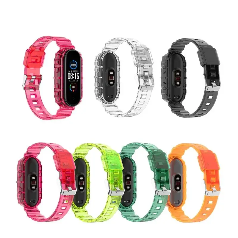 Millet Bracelet Transparent Wrist Watch with Stylish Atmosphere Multicolor Strap Suitable for Xiaomi band 3/4
Millet Bracelet Transparent Wrist Watch with Stylish Atmosphere Multicolor Strap Suitable for Xiaomi band 3/4