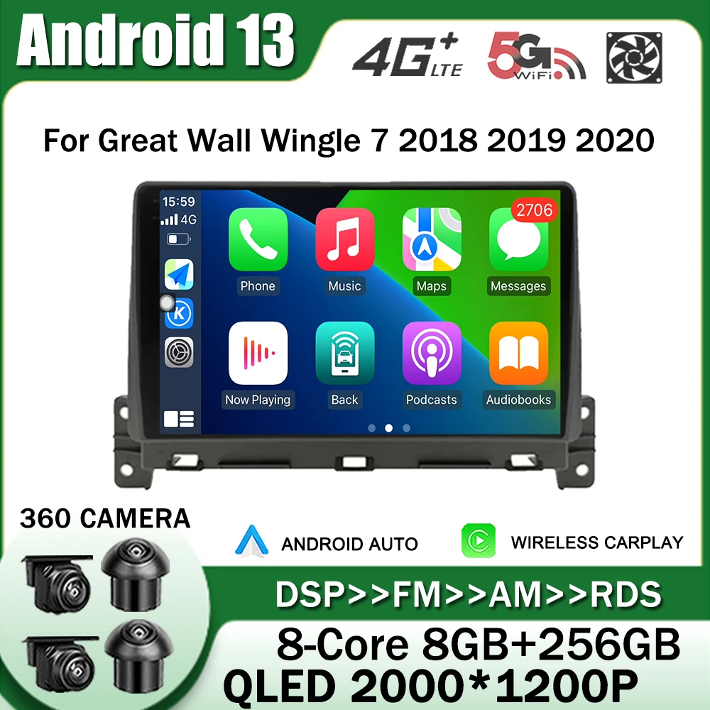 Автомагнитола на Android 13 для Great Wall Wingle 7 2018 2019 2020, автомобильное радио, мультимедийный видеоплеер, навигатор GPS, Wi-Fi, Carplay, без DVD
Автомагнитола на Android 13 для Great Wall Wingle 7 2018 2019 2020, автомобильное радио, мультимедийный видеоплеер, навигатор GPS, Wi-Fi, Carplay, без DVD