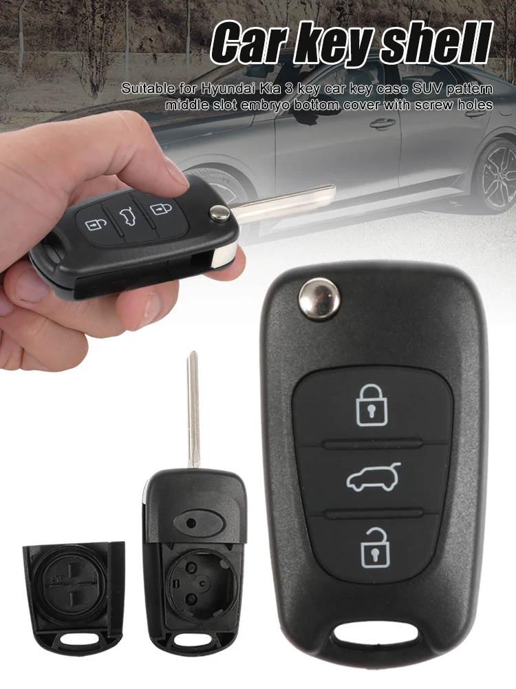 2024 New Remote Key Shell For Hyundai I20 I30 IX35 I35 Accent Kia Picanto Sportage K5 3 Buttons Flip Folding Remote Key Case
2024 New Remote Key Shell For Hyundai I20 I30 IX35 I35 Accent Kia Picanto Sportage K5 3 Buttons Flip Folding Remote Key Case
