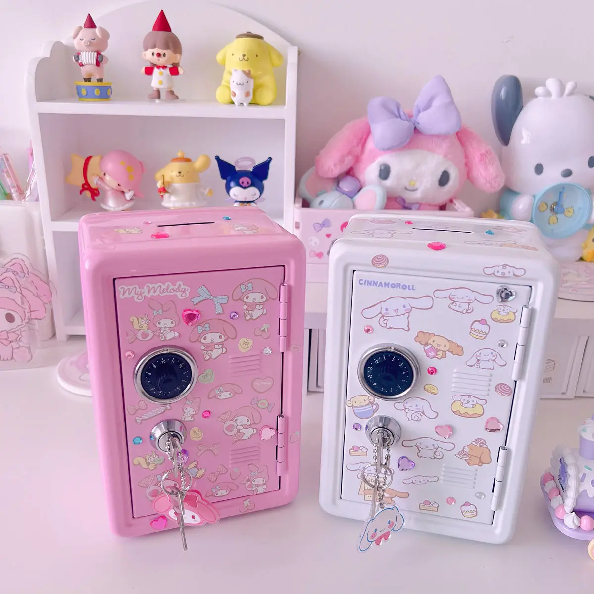 Snrio Hellokitty Mymelody Kuromi Desktop Iron Piggy Bank Safe Cinnamoroll Student Gooka Decorative Sticker Storage Key Cabinet
Snrio Hellokitty Mymelody Kuromi Desktop Iron Piggy Bank Safe Cinnamoroll Student Gooka Decorative Sticker Storage Key Cabinet
