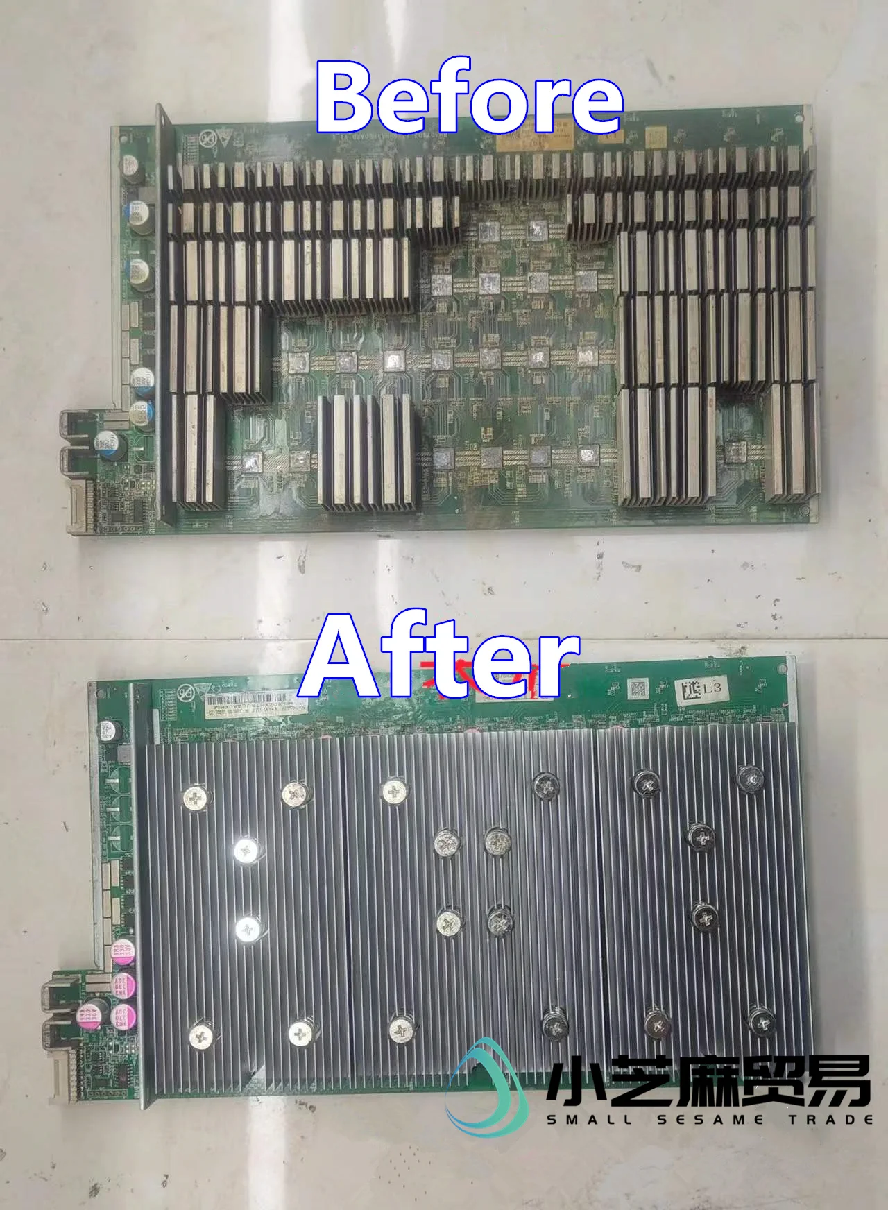 

Upgrade the computing power for Antminer S17 series S17/S17 Pro /S17+/T17/T17+/T17e refit radiator without dropping heat sink.