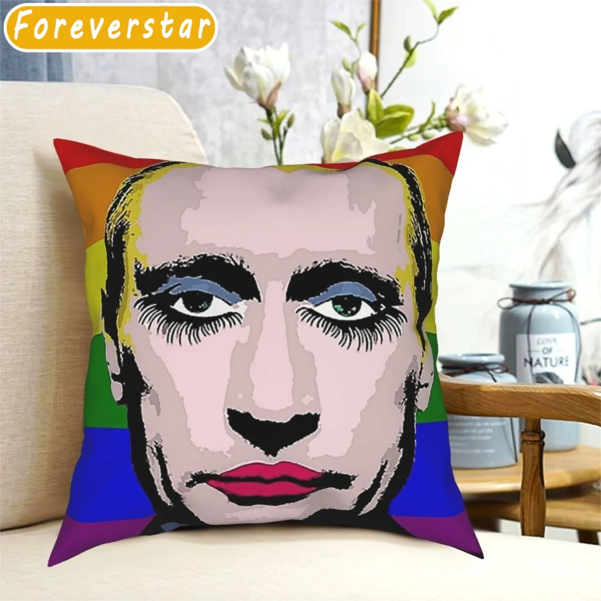 

Vladimir Putin Cushion Cover Travel Pillow Case Decorative Polyester Home Sofa Throw Pillows Case 45x45cm Funda Cojin Cojines