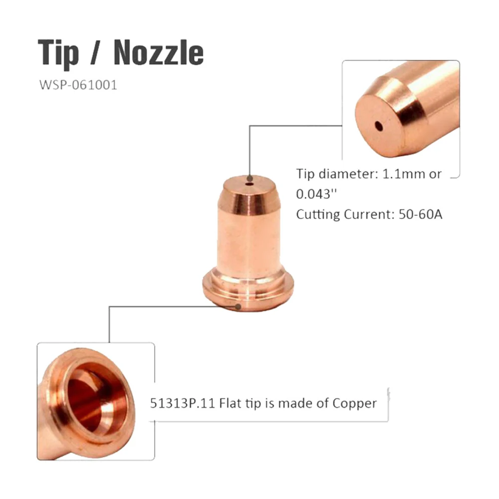 Durable Welding Plasma Electrode Torch Nozzle Electrode Tip 1.1mm MT51313P1.1 MT52582 Plasma Torches Accessory
Durable Welding Plasma Electrode Torch Nozzle Electrode Tip 1.1mm MT51313P1.1 MT52582 Plasma Torches Accessory