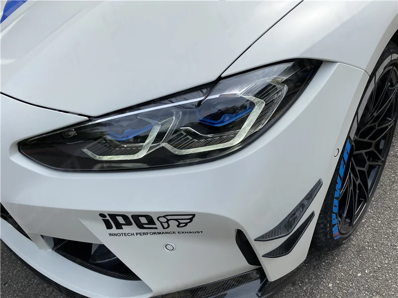 

Car Styling CF Carbon Fiber Front Bumper Canards Fit For 2021-2023 BMW G80 M3 G82 M4 MP Style Canards