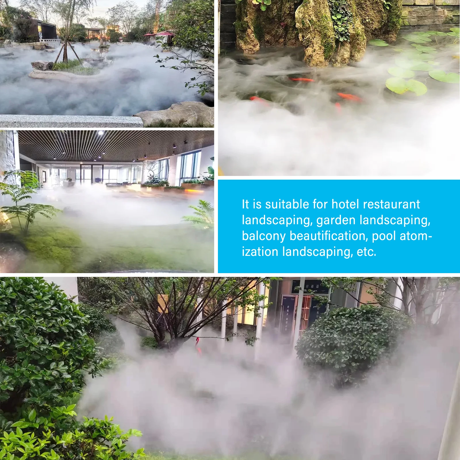 Brumisateur à ultrasons en acier inoxydable pour serre hydroponique, humidificateur d'air, brumisateur, 4 têtes, 6 têtes, 8 têtes, 110 têtes, 220V, 10/12 V, haute qualité 4