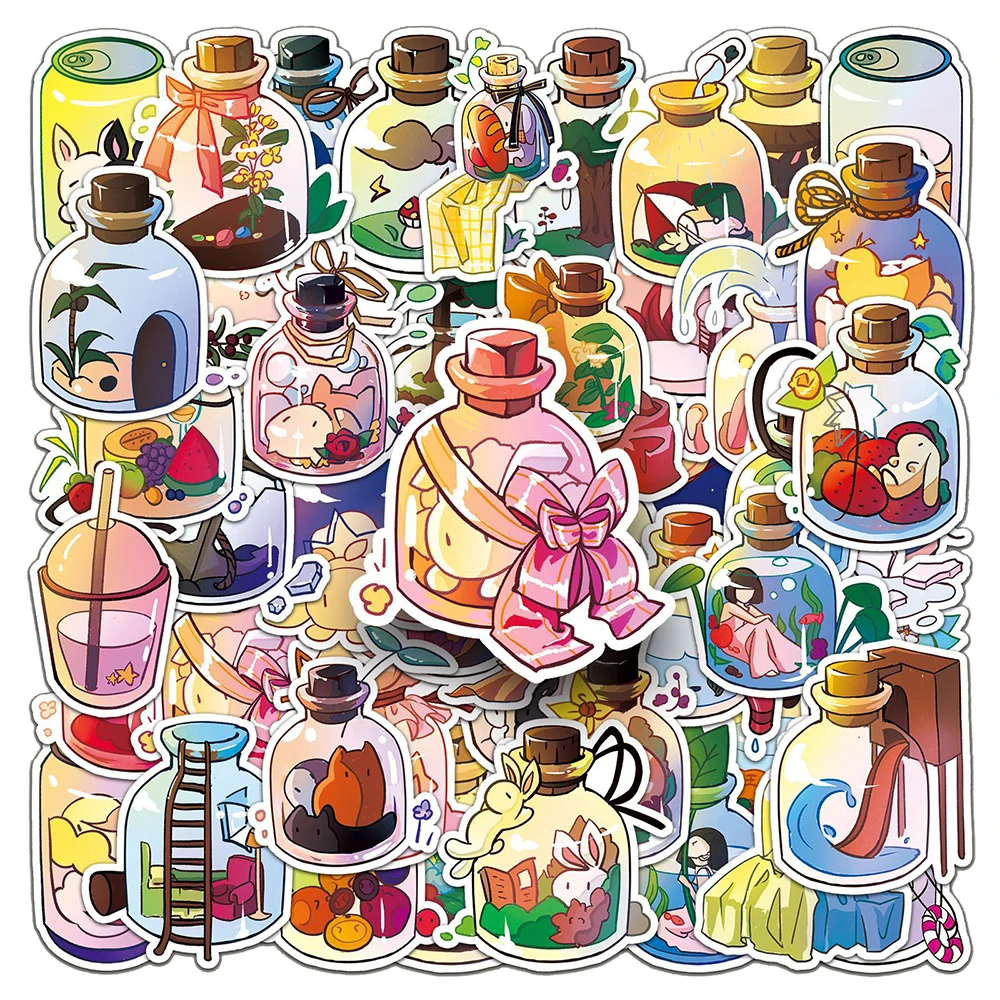 10/30/50pcs Cute INS Style Bottle World Cartoon Stickers Funny Kawaii Decals Laptop Phone Scrapbook Suitcase Decoration Sticker
10/30/50pcs Cute INS Style Bottle World Cartoon Stickers Funny Kawaii Decals Laptop Phone Scrapbook Suitcase Decoration Sticker