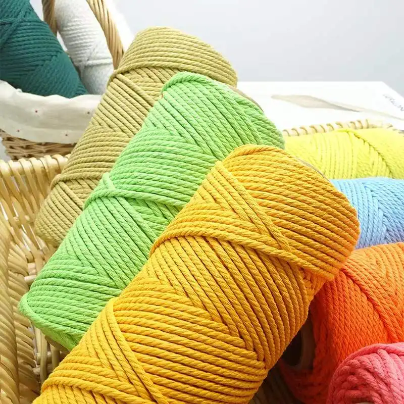 Ready Stock 10 Meters 3mm Macaronel Cotton Rope for Crochet Handwork DIY Cords Macrame Boho Decoration
Ready Stock 10 Meters 3mm Macaronel Cotton Rope for Crochet Handwork DIY Cords Macrame Boho Decoration