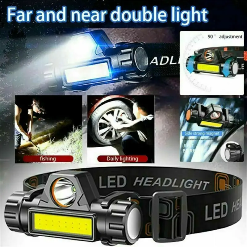 Rechargeable Headlight 50000LM T6 LED Headlamp Fishing Lamp Lightweight Head Torch Light Universal Miner Lamp
Rechargeable Headlight 50000LM T6 LED Headlamp Fishing Lamp Lightweight Head Torch Light Universal Miner Lamp