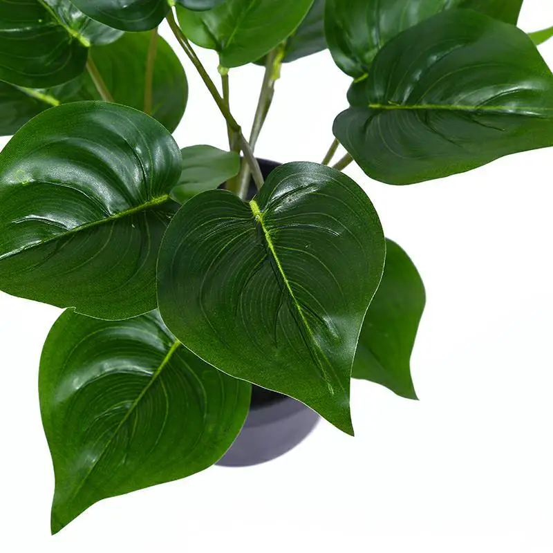 Tanie Sztuczna roślina żółw powrót liście zielony koper liść mała sztuczna roślina salon sklep