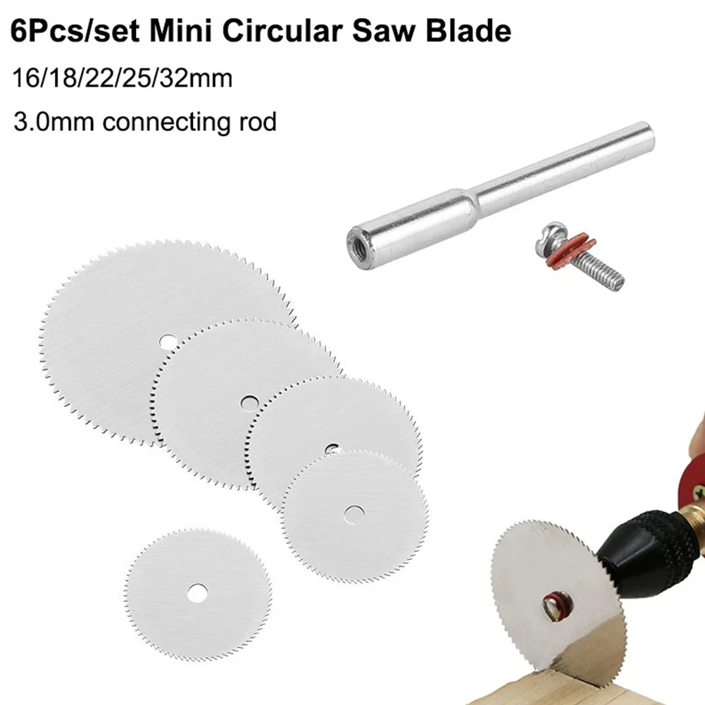6Pcs Circular Saw Blade Cutting Disc 16/18/22/25/32mm W/ 3mm Mandrel For Rotary Tools Electric Grinder Tools Wood PVC Cutter
6Pcs Circular Saw Blade Cutting Disc 16/18/22/25/32mm W/ 3mm Mandrel For Rotary Tools Electric Grinder Tools Wood PVC Cutter