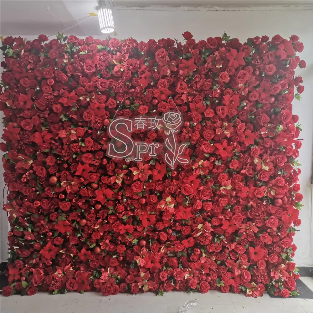 SPR Wedding Stage Back drop Decorative Pink Rose Hydrangea Wall Rolled Up Artificial Flower White Backdrop
SPR Wedding Stage Back drop Decorative Pink Rose Hydrangea Wall Rolled Up Artificial Flower White Backdrop