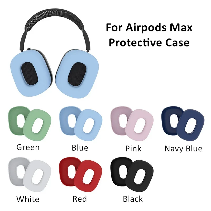 

For Airpods Max Case Silicone Soft Available Dustproof Earmuff Protective Cover New Earphone Case