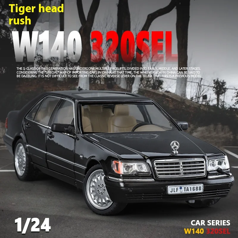 Классический лимузин Mercedes Benz W140, модель автомобиля из сплава с отлитым давлением в масштабе 1:24, модель со звуком и фотографией, украшение для детей, подарок 
Классический лимузин Mercedes Benz W140, модель автомобиля из сплава с отлитым давлением в масштабе 1:24, модель со звуком и фотографией, украшение для детей, подарок