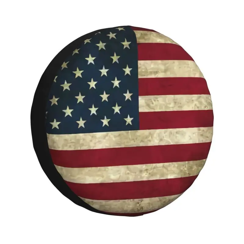 USA American Flag Tire Cover 4WD 4x4 Trailer USA Rustic Spare Wheel Protector for Toyota Land Cruiser Prado 14" 15" 16" 17" Inch
USA American Flag Tire Cover 4WD 4x4 Trailer USA Rustic Spare Wheel Protector for Toyota Land Cruiser Prado 14" 15" 16" 17" Inch