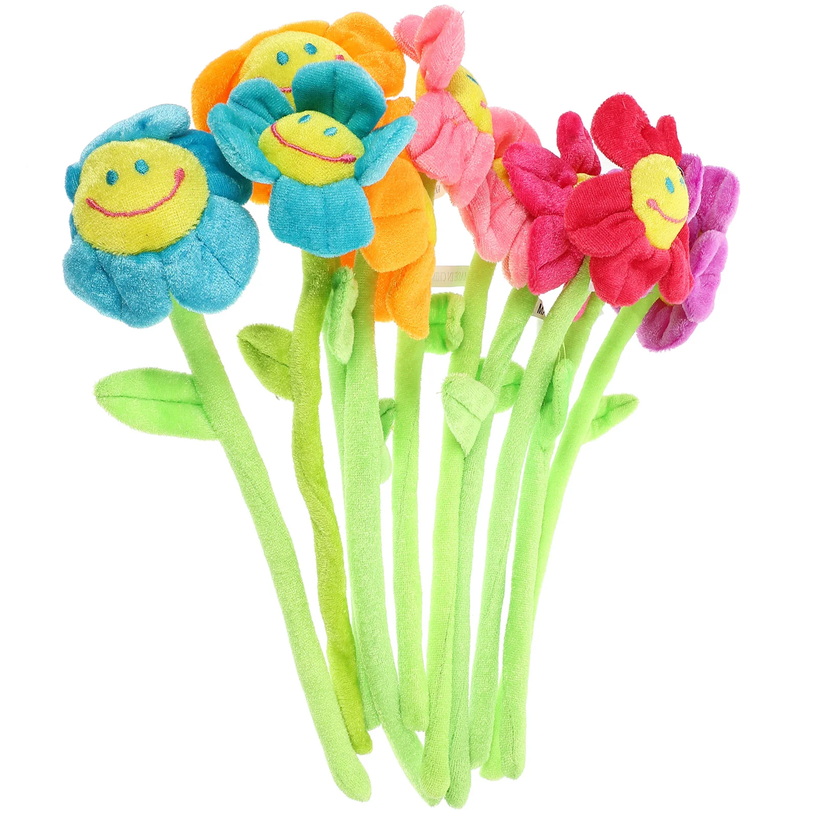 Plush Flowers , 32cm Long Bendable Stems Assorted Colors Happy Smiles Sunflowers Gift for Boys and grils
Plush Flowers , 32cm Long Bendable Stems Assorted Colors Happy Smiles Sunflowers Gift for Boys and grils
