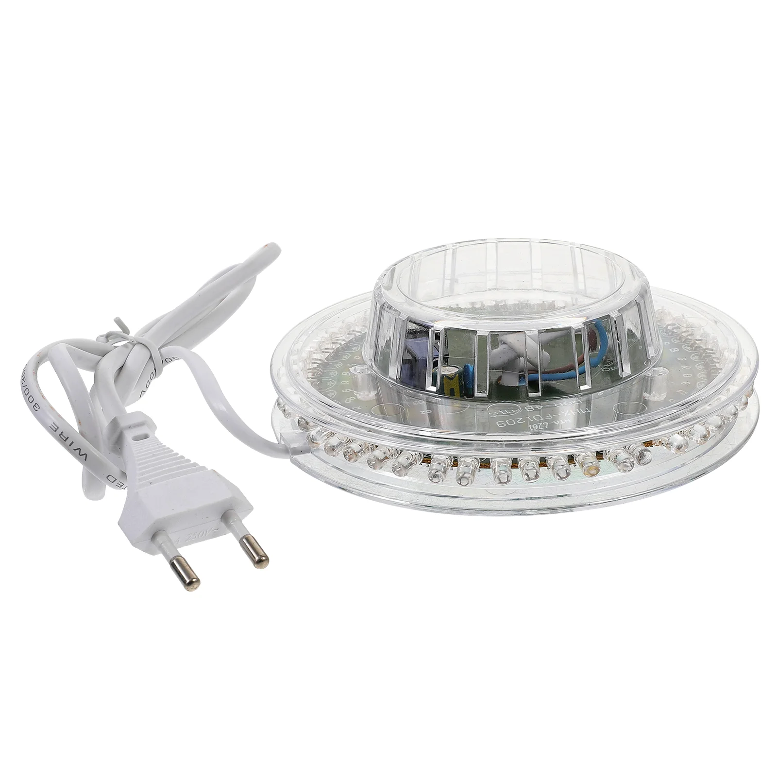 

Novelty Sunflower Shaped Voice-Activated /Auto Rotating 48-LED RGB Light LED Party Light (White, EU Plug)
