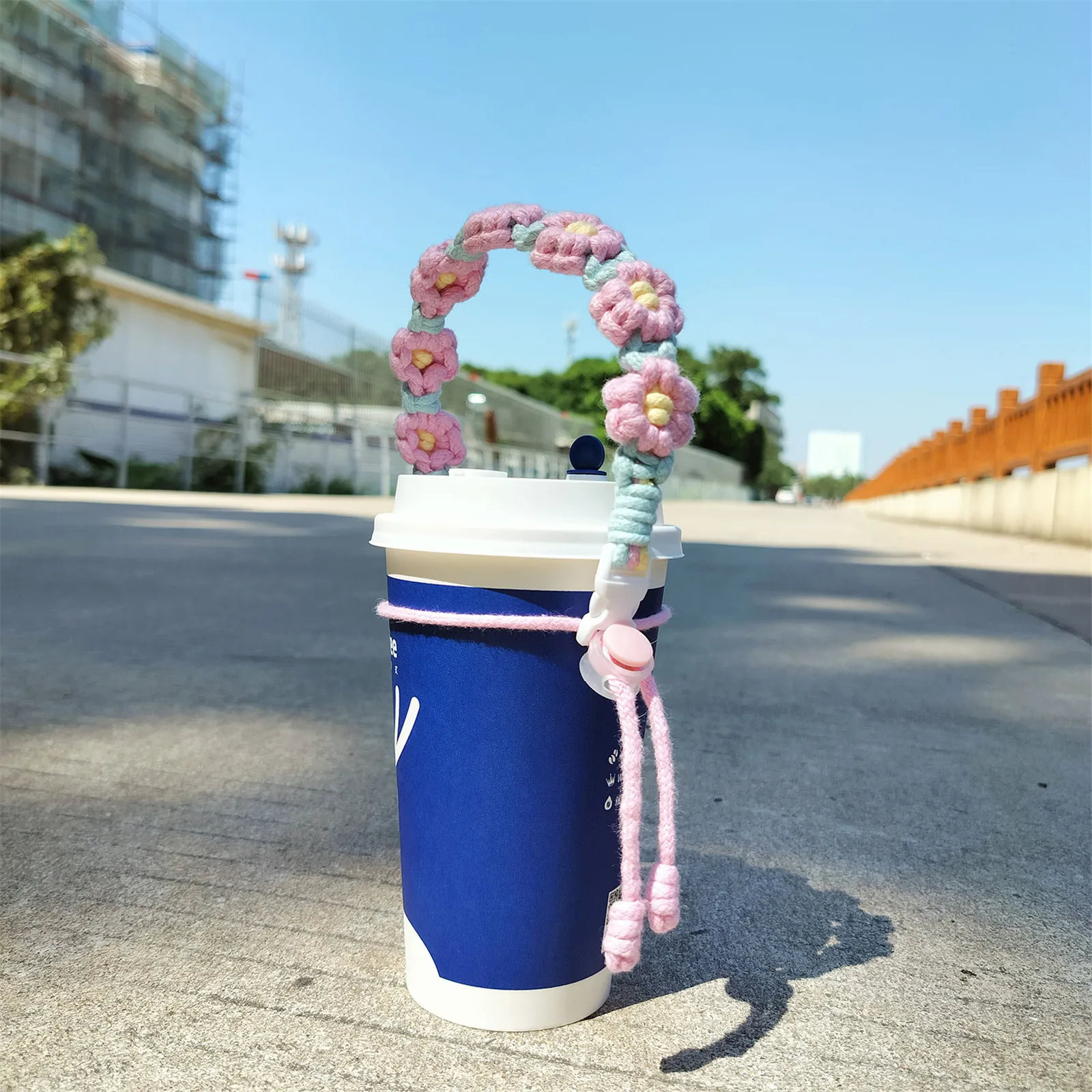 Handmade Woven Coffee Cup Carrier Strap 18 S6dfec9b0d5a34a529264fb37d4b97afdN